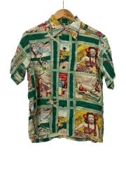 画像：半袖シャツ/S/レーヨン/マルチカラー/総柄/SS33326