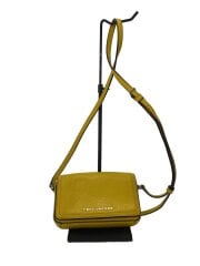 画像：ショルダーバッグ/レザー/YLW/無地/H107L01FA21705