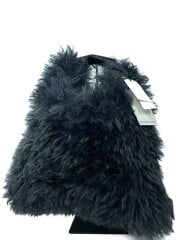 画像：ハンドバッグ/フェイクファー/GRY