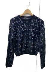 画像：シャギーニット/ロゴ総柄/ニット・セーター(厚手)/S/ナイロン/BLK/6L2MYY 2M78Z