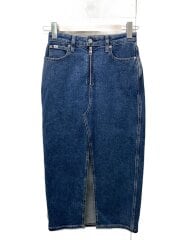 画像：ロングスカート/26/デニム/BLU