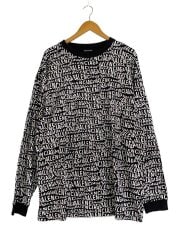 画像：19AW/Wave Logo L/S Tee/長袖Tシャツ/S/コットン/ブラック/583113//