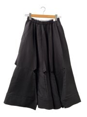 画像：SLIT FLARE-SKIRT/ロングスカート/38/ポリエステル/BLK/無地//