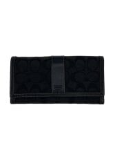 画像：長財布/キャンバス/BLK/総柄/レディース