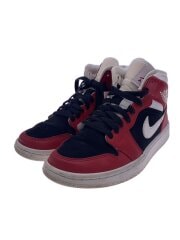 画像：AIR JORDAN 1 MID GYM RED/ハイカットスニーカー/24.5cm/RED/レザー/BQ6472-6//
