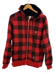 画像：BUFFALO CHECK HOODIE/CLG-CS 020-012/レッド/ブラック/M