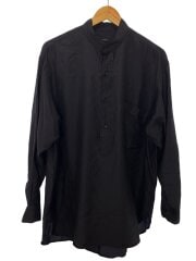 画像：24SS/WOOL SILK PULLOVER SHIRT/Z01-02009/ネイビー/2