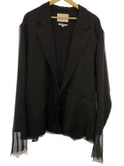 画像：SHEER JACKET/シアージャケット/YKS26502/レイヤード/ブラック/3