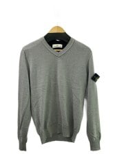 画像：Vネックニット・セーター(厚手)/S/ウール/GRY/6315507C4