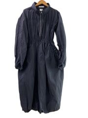 画像：ギャザーボリュームワンピース/FREE/ポリエステル/GRY/無地/1224130009