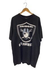 画像：90s/RAIDERS/Tシャツ/XL/コットン/ブラック/モーション/USA製