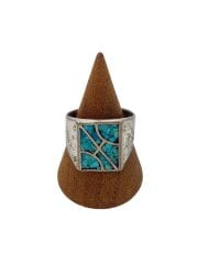 画像：リング/15号/カラーストーン/SLV/メンズ