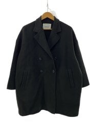 画像：コート/one/ウール/BLK/無地/09WFC245307/ミラオーウェン
