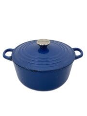 画像：鍋/ココット・ロンド/サイズ:22cm/BLU/ルクルーゼ