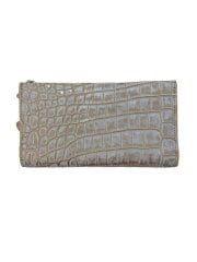 画像：pelley lusso/長財布/レザー/GRY/無地/レディース