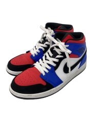 画像：AIR JORDAN 1 MID/エアジョーダンミッド/ホワイト/554724-124/28.5cm/WHT