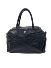 画像：neutral gray/ショルダーバッグ/レザー/BLK