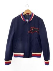 画像：スタジャン/46/ウール/ネイビー/451123/グッチ//