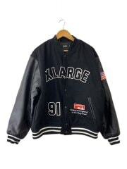 画像：スタジャン/XL/ウール/BLK/101244021005