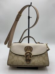 画像：ショルダーバッグ/レザー/BEG/総柄/CA427