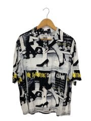 画像：半袖シャツ/L/レーヨン/マルチカラー/総柄