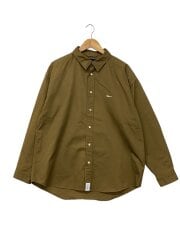 画像：長袖シャツ/3/コットン/CML/無地//