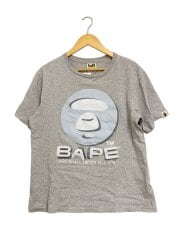 画像：Tシャツ/L/コットン/GRY/プリント//