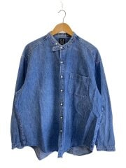 画像：OLD GAP/デニムノーカラーシャツ/USA製/L/コットン/IDG