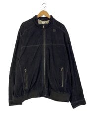 画像：MILESTONE/レザージャケット・ブルゾン/7XL/スウェード/BLK/無地