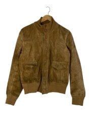 画像：レザージャケット・ブルゾン/※ポケット破れ有/48/スウェード/CML/無地