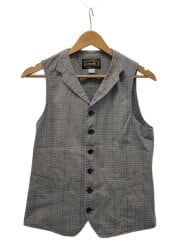 画像：ベスト/36/コットン/GRY/チェック/OR-4063