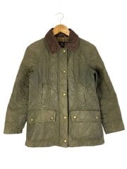 画像：キルティングジャケット/8/--/KHK/BEADNELL/オイルド/変色/擦れ/ダメージ