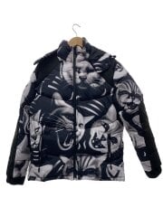 画像：ジャケット/M/ポリエステル/BLK/neon cat puffer jacket