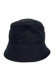 画像：バケットハット/--/ポリエステル/NVY/チェック/レディース/205791
