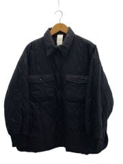 画像：キルティングジャケット/one/ナイロン/BLK/無地/09WFC244123