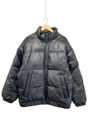 画像：ダウンジャケット/L/レザー/BLK/2H5-62935