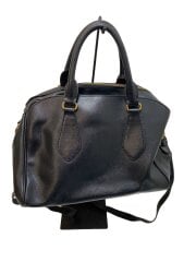 画像：ショルダーバッグ/レザー/ブラック/無地