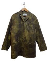 画像：レザージャケット・ブルゾン/36/フェイクレザー/GRN/26A84001