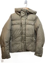 画像：ダウンジャケット/M/ナイロン/カーキ/無地/ND92360/オルタレーション