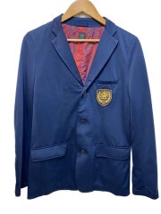 画像：テーラードジャケット/L/ポリエステル/ネイビー/無地