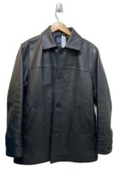 画像：レザージャケット・ブルゾン/XS/レザー/BLK/無地/112981-00-1/OLD GAP