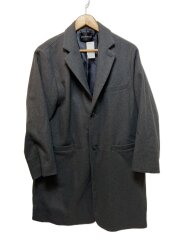 画像：チェスターコート/--/ウール/GRY/無地