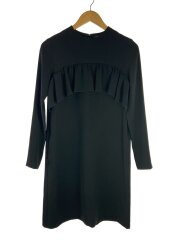 画像：長袖ワンピース/36/ポリエステル/ブラック/無地/YCD-120-556