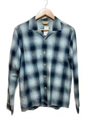 画像：The Radiall/長袖シャツ/M/コットン/BLU/オンブレCK/RAD-13SS-SH005