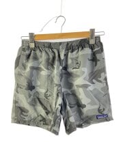 画像：ショートパンツ/S/ナイロン/グレー/カモフラ