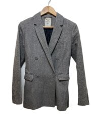 画像：テーラードジャケット/2/ウール/GRY/無地