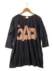 画像：７分袖カットソー/3/コットン/BLK//