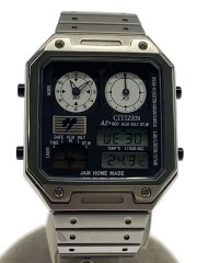 画像：クォーツ腕時計/アナログ/ステンレス/GRY/SLV/SS/8989-003T30L//