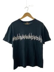 画像：tシャツ/L/コットン/BLK/無地