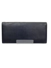 画像：長財布/レザー/BLK/無地/メンズ